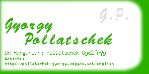 gyorgy pollatschek business card